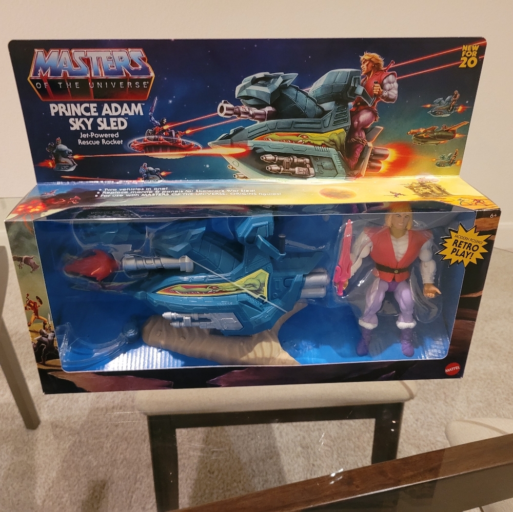 Masters of the universe prince Adam sky sled